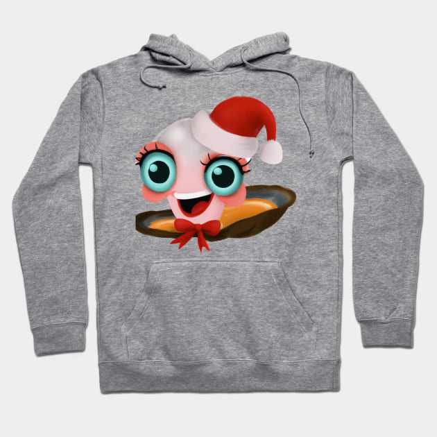 Cute Oyster Drawing Hoodie by Play Zoo